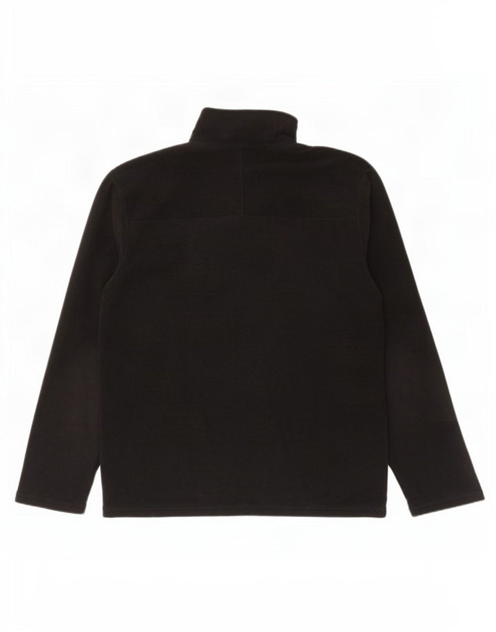 Suéter de lã masculino The North Face com zíper e gola média poliéster preto
