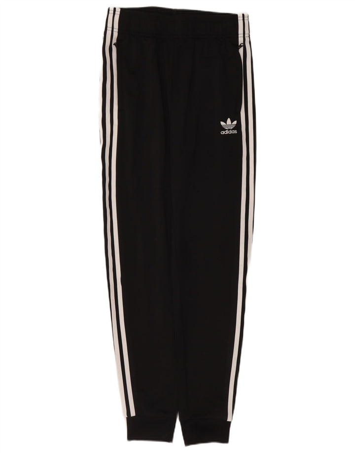 Adidas meninos calças de treino joggers 13-14 anos preto poliéster