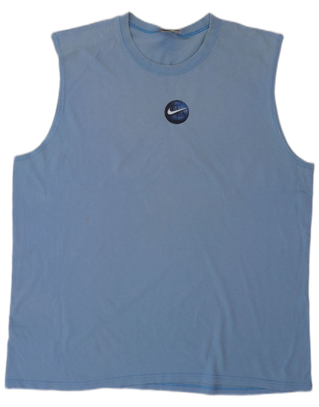 NIKE Masculino Graphic Vest Top XL Azul Algodão