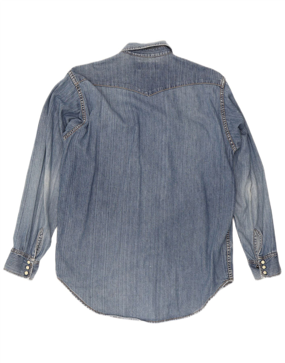 Camisa jeans masculina Lee médio azul nylon