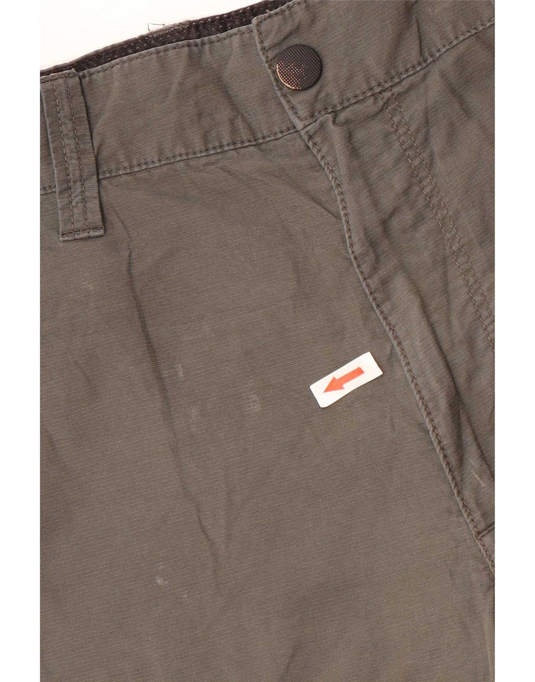 Shorts cargo masculino Marks & Spencer W34 grande algodão cáqui