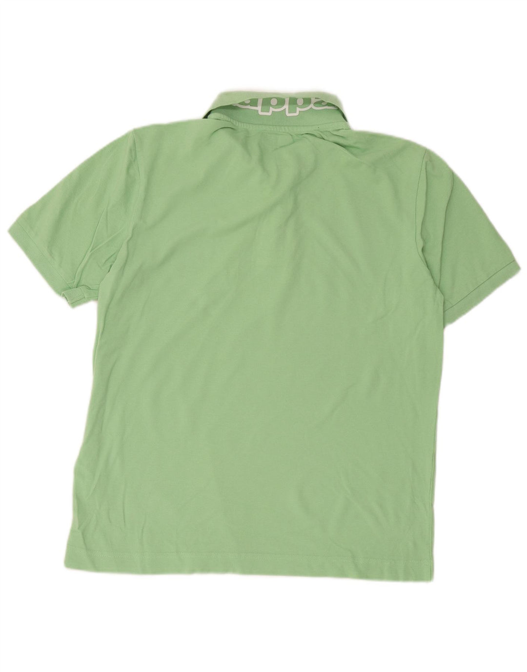 Camisa pólo gráfica masculina Kappa grande algodão verde