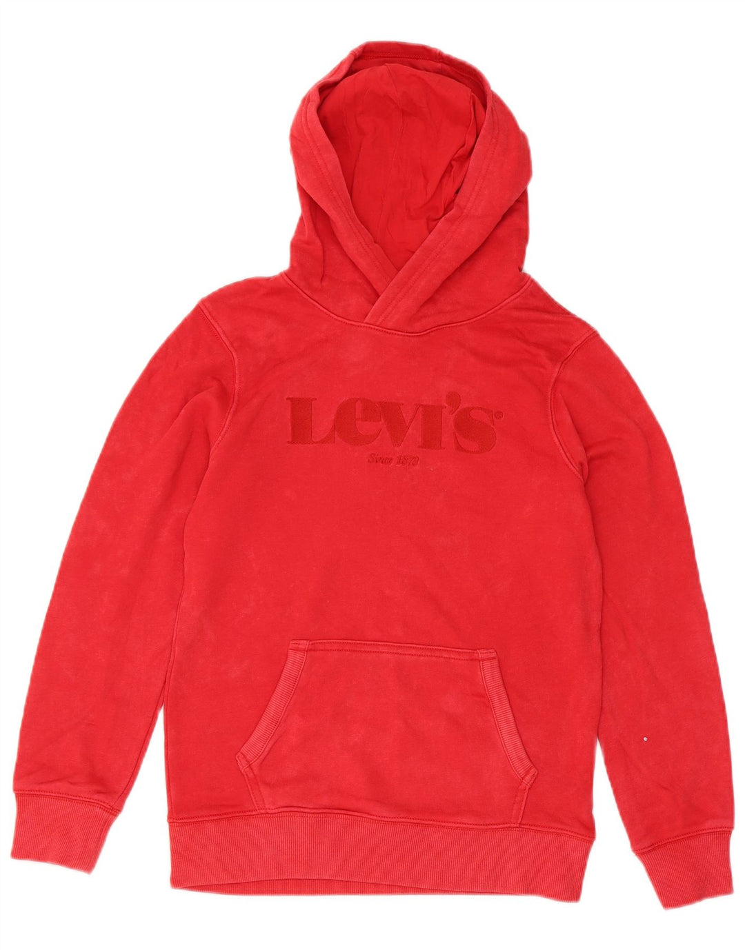 Suéter com capuz gráfico LEVI'S Boys 13-14 anos algodão vermelho