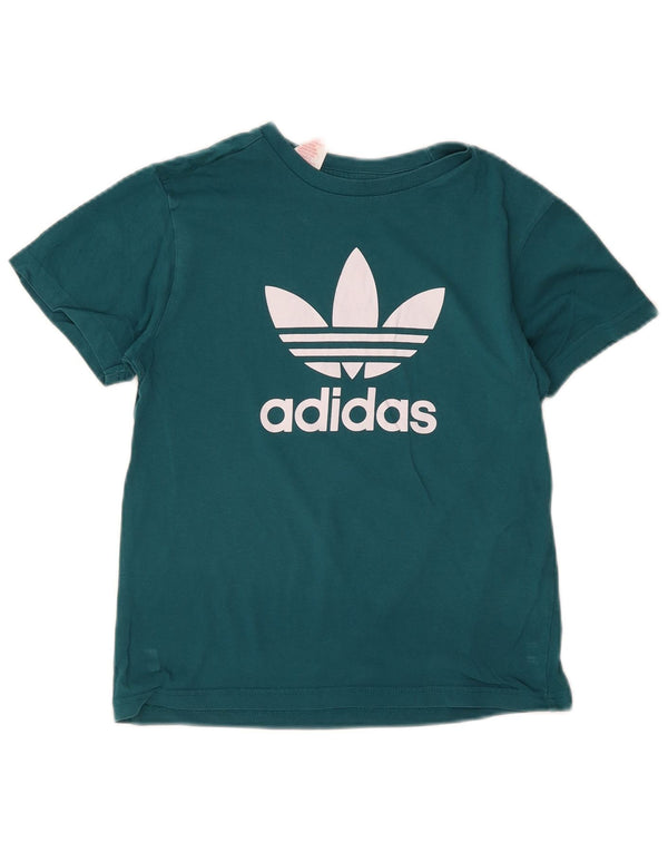Camiseta Adidas Meninos Graphic Top 11-12 Anos Algodão Verde