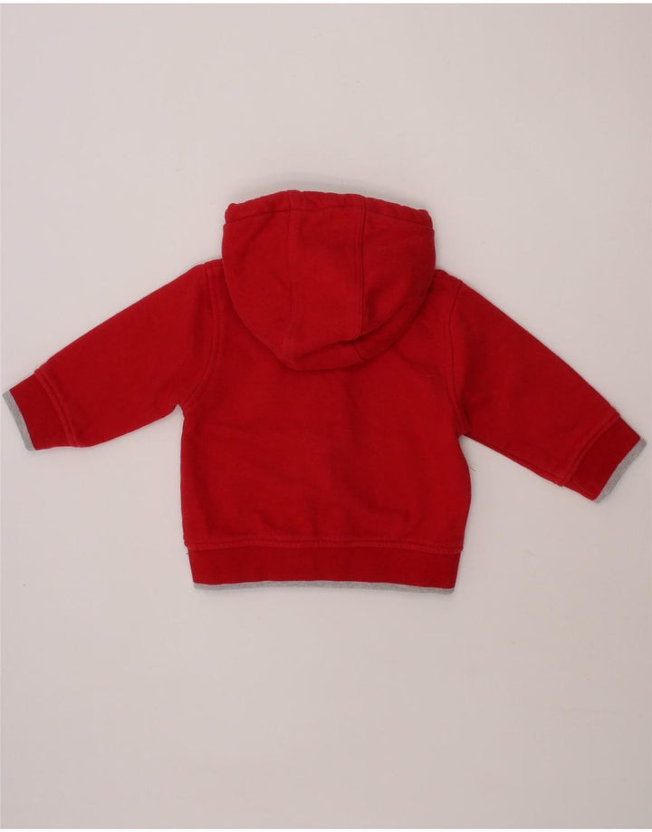 Suéter TIMBERLAND Baby Boys com capuz e zíper 9-12 meses algodão vermelho