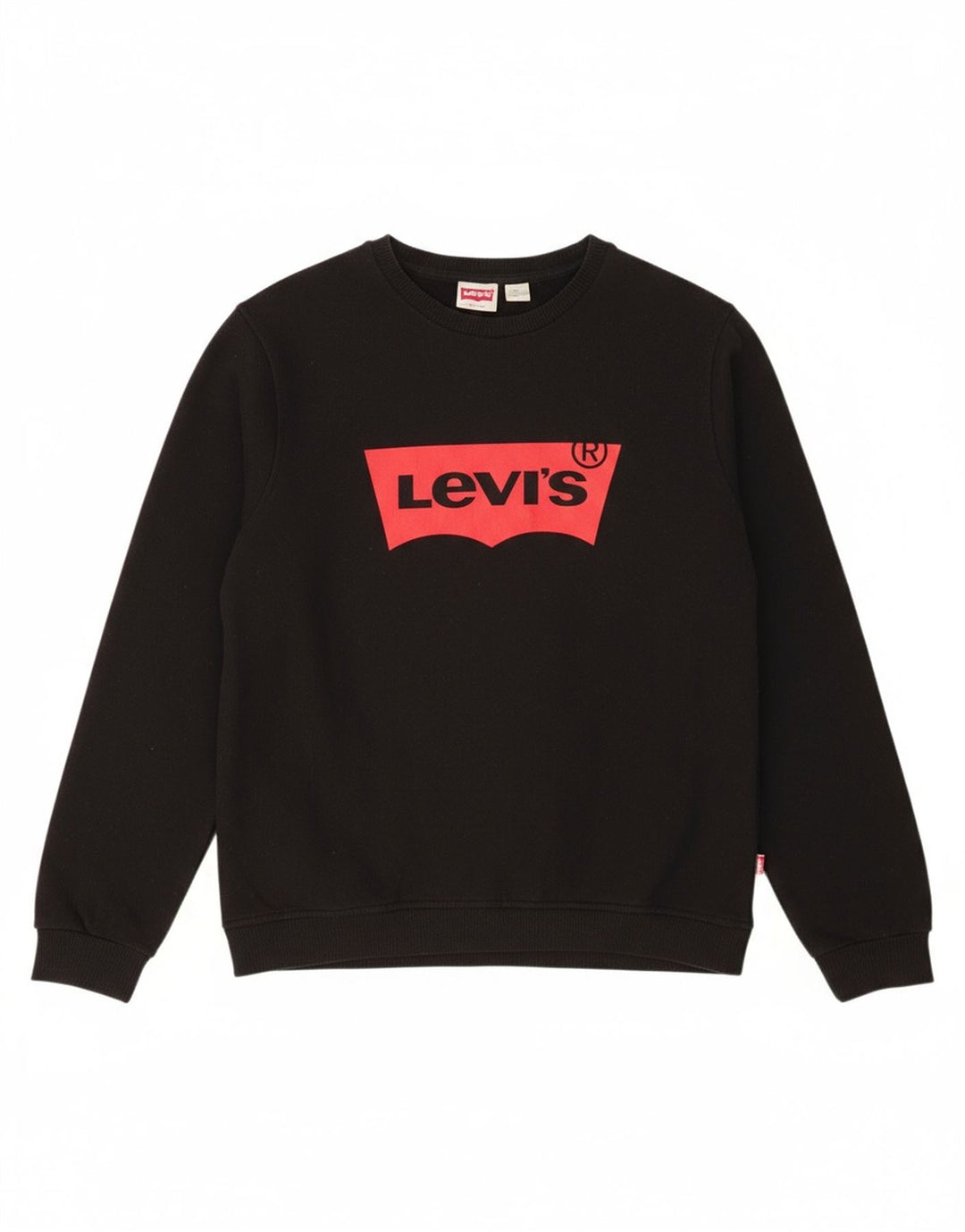 Suéter gráfico feminino LEVI'S UK 16 grande algodão preto