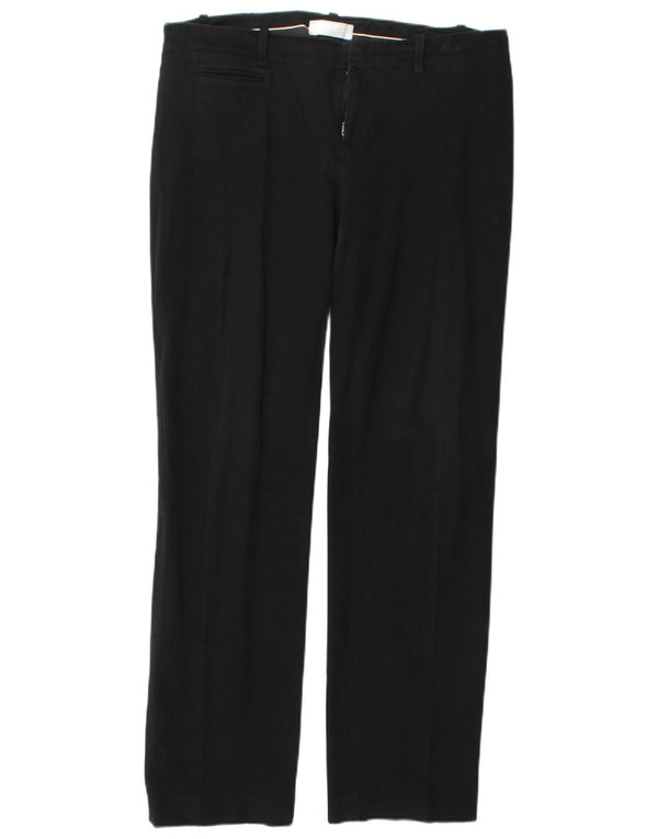 Gap Womens Straight Casual Trousers UK 8 Small W30 L31 Black Cotton