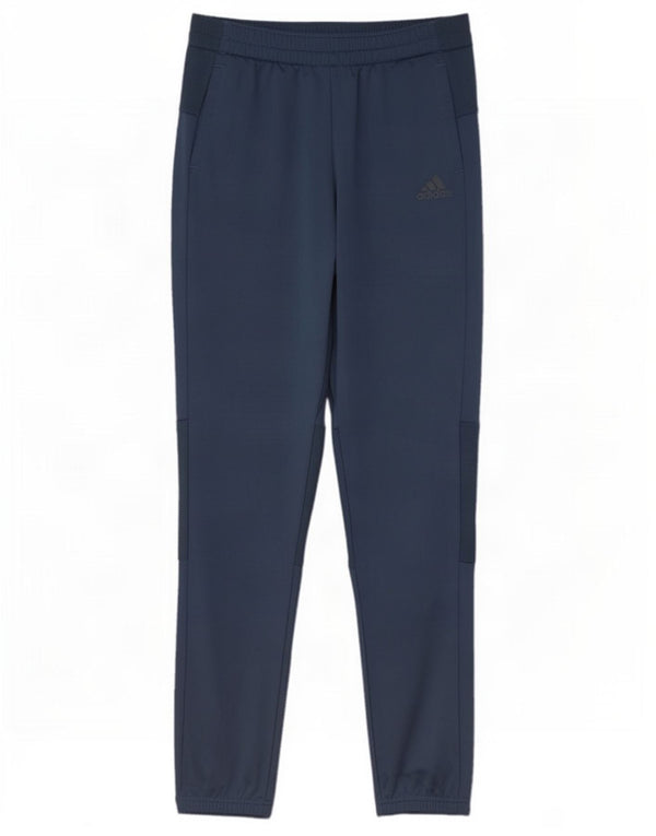 Calças de treino Adidas meninos 13-14 anos azul colorblock poliéster