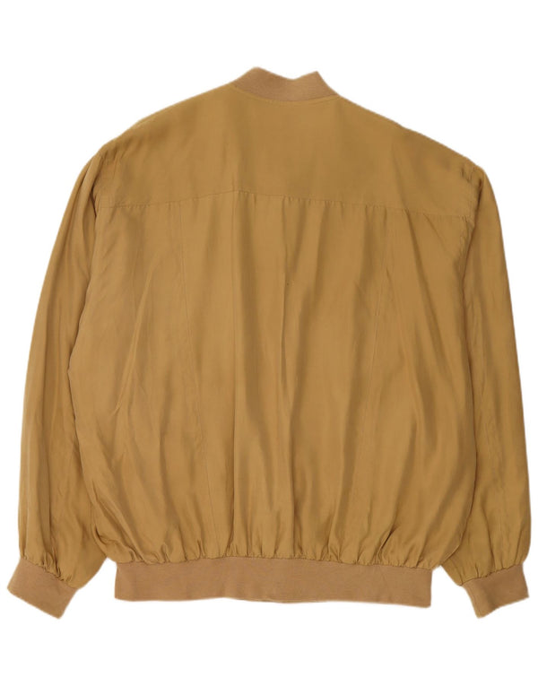 Jaqueta bomber masculina Paul & Shark UK 42 XL seda amarela