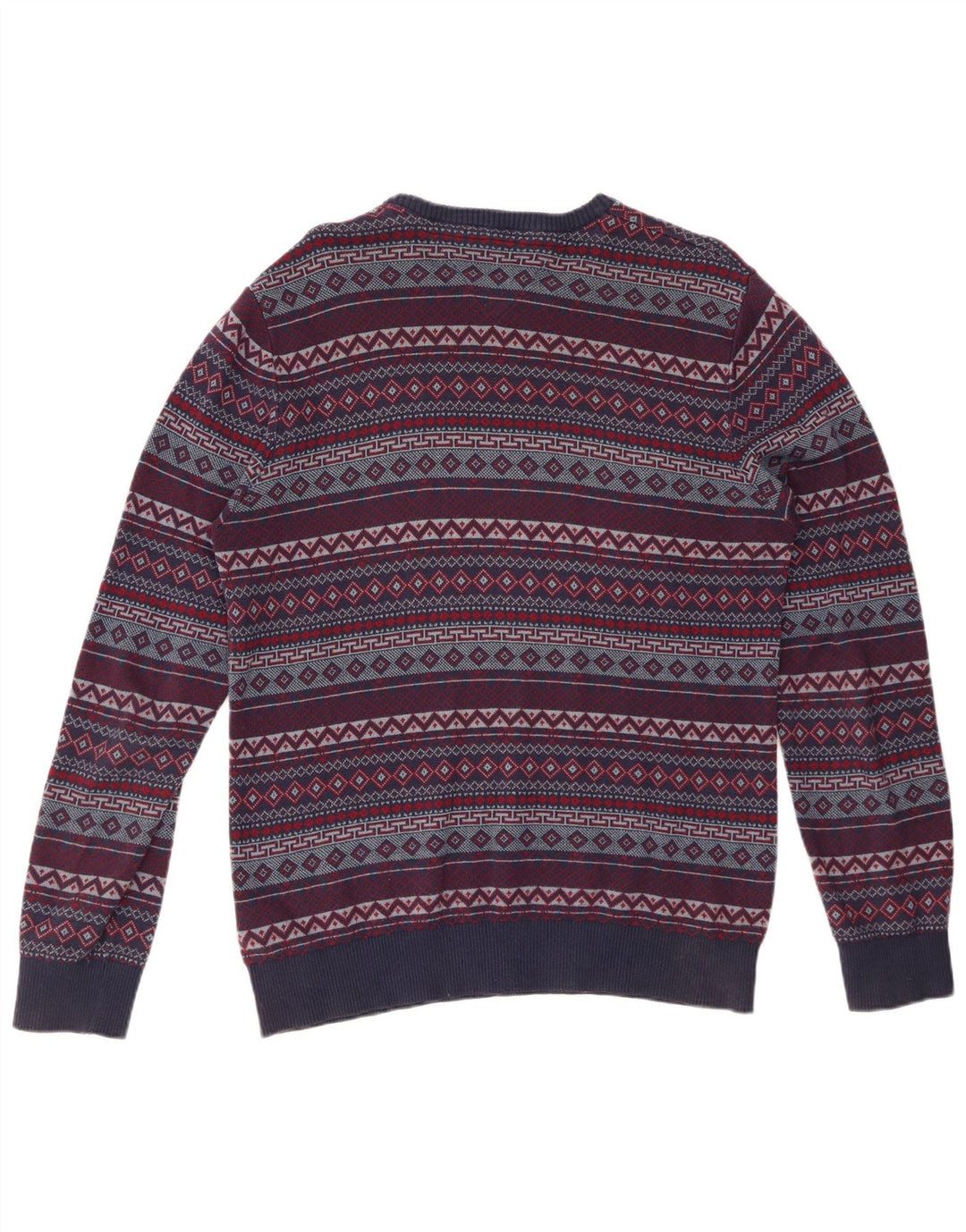 Suéter masculino TOMMY HILFIGER com gola redonda, médio azul marinho Fair Isle
