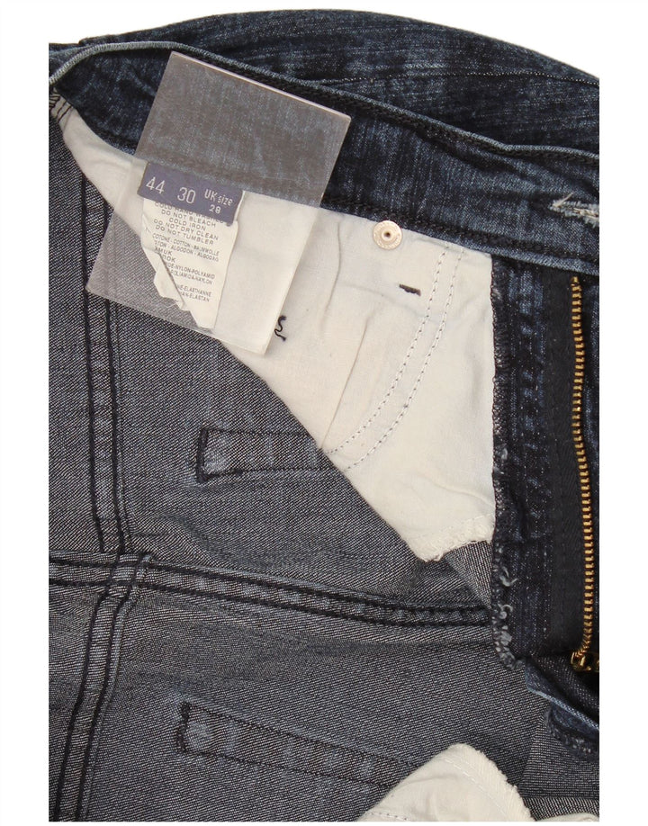 Trussardi Jeans Slim Feminino W28 L28 Azul Marinho Algodão