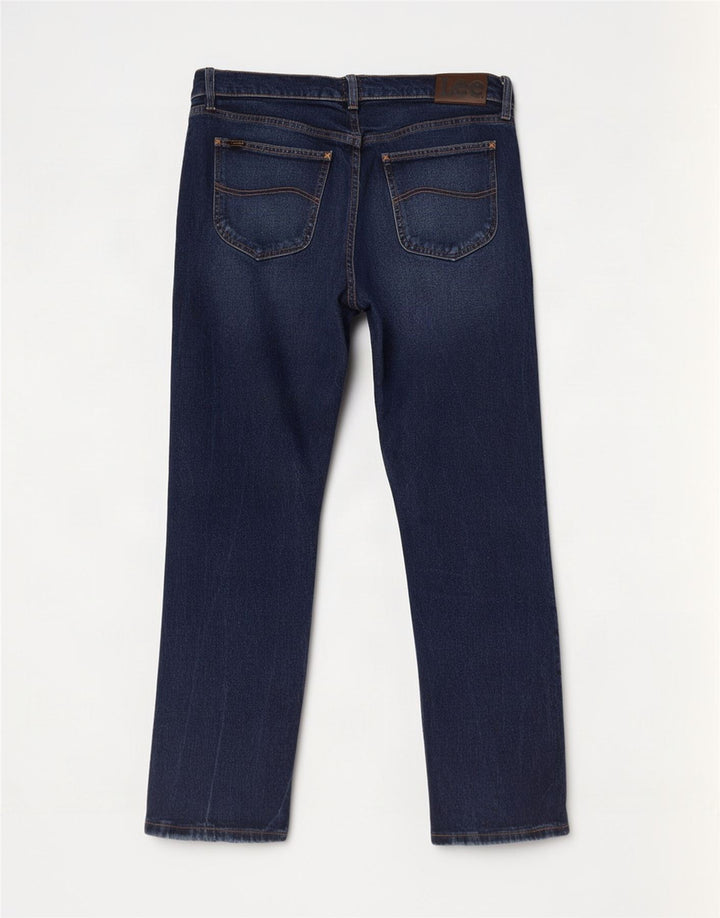 Lee Mens Legendary Slim Jeans W38 L30 Azul Marinho Algodão