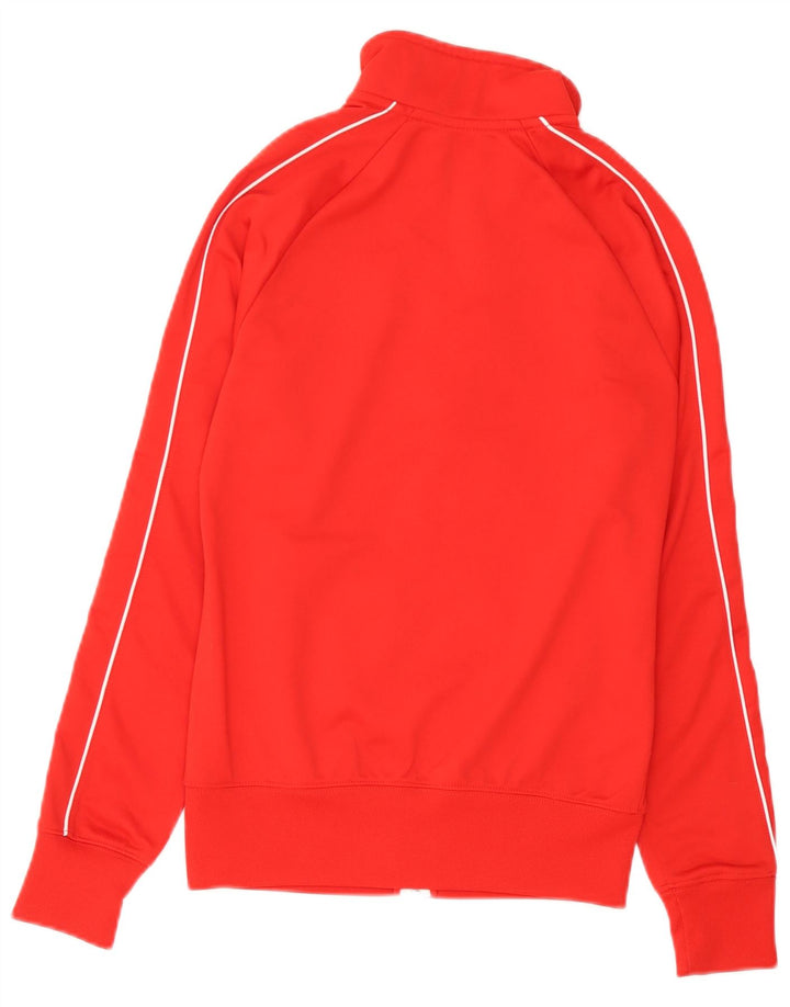 Nike Womens Tracksuit Top Jacket UK 10 Pequeno Vermelho