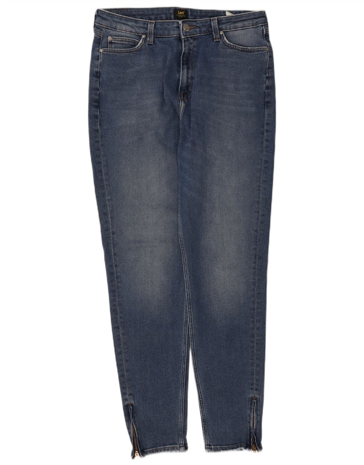 Jeans cônicos femininos LEE W30 L29 algodão azul