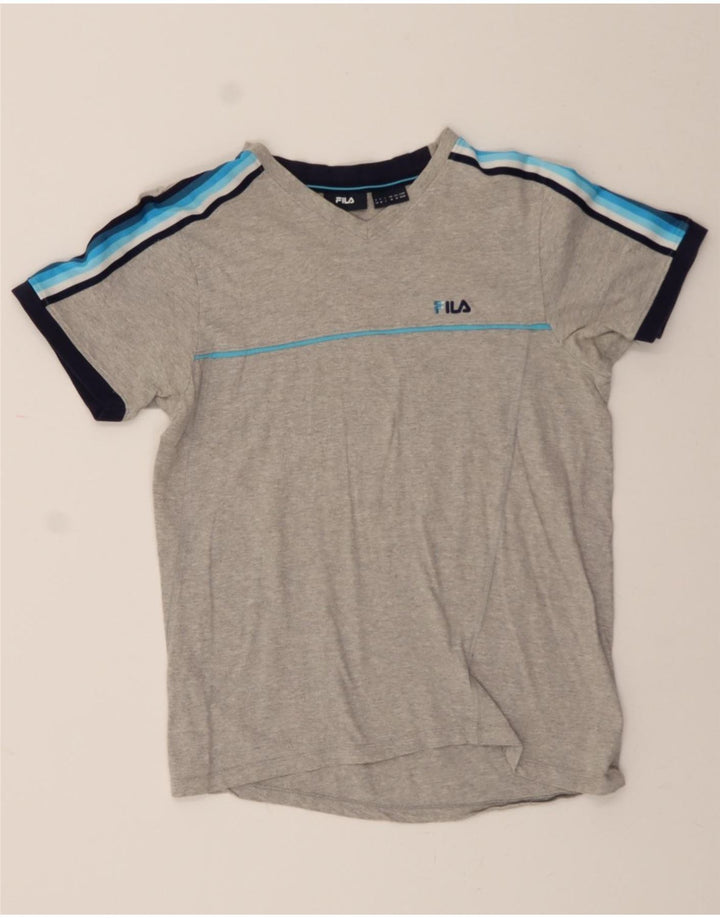 FILA Mens T-Shirt Top Medium Grey Cotton Vintage Fila and Second-Hand Fila from Messina Hembry 
