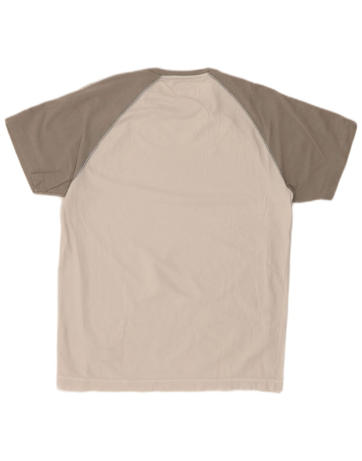 Camiseta feminina CHAMPION UK 14 grande bloco colorido branco
