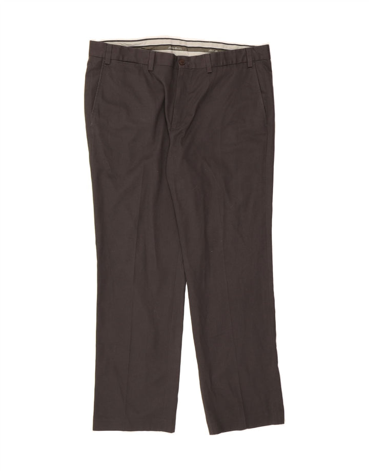 EDDIE BAUER Mens Straight Chino Trousers W40 L32 Grey Cotton Vintage Eddie Bauer and Second-Hand Eddie Bauer from Messina Hembry 