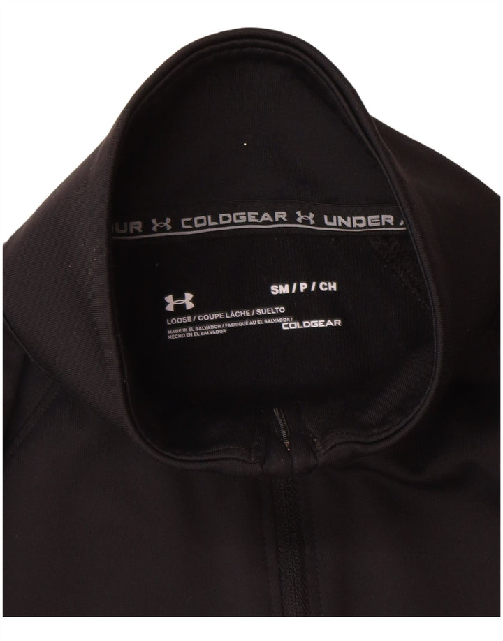 Under Armour Feminino Cold Gear Pulôver Treino Top Reino Unido 10 Pequeno Preto