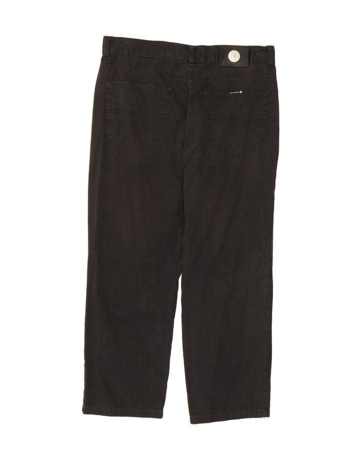 TRUSSARDI Mens Straight Casual Trousers  W36 L26 Grey Cotton Vintage Trussardi and Second-Hand Trussardi from Messina Hembry 