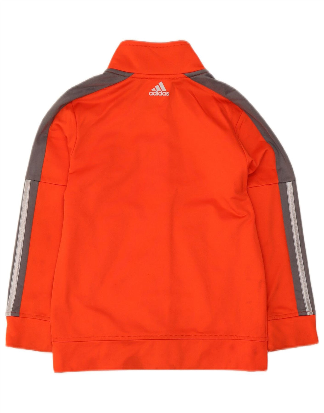Adidas Meninos Graphic Tracksuit Top Jacket 6-7 Anos Laranja Listrado Poliéster