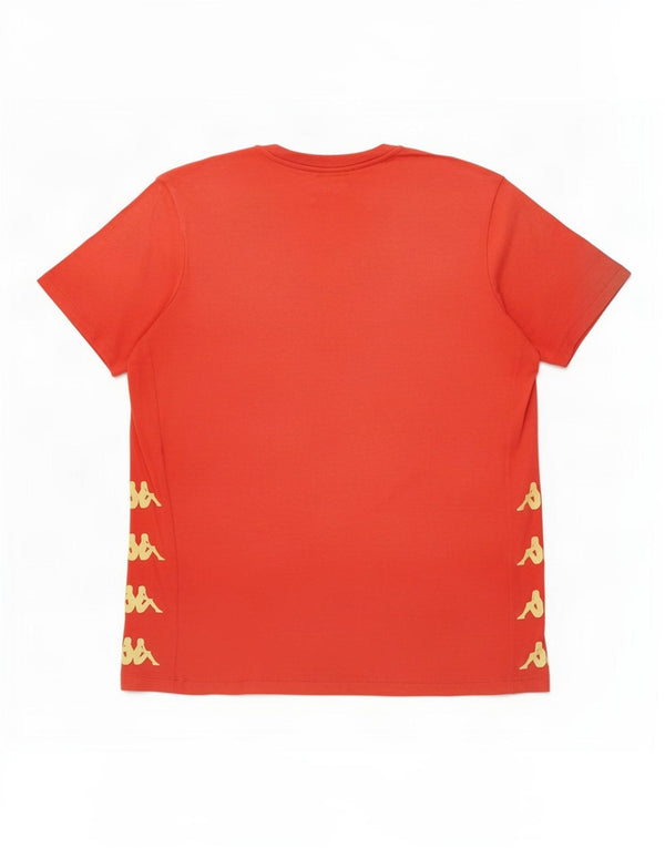 Camiseta gráfica masculina Kappa Top 2XL algodão vermelho