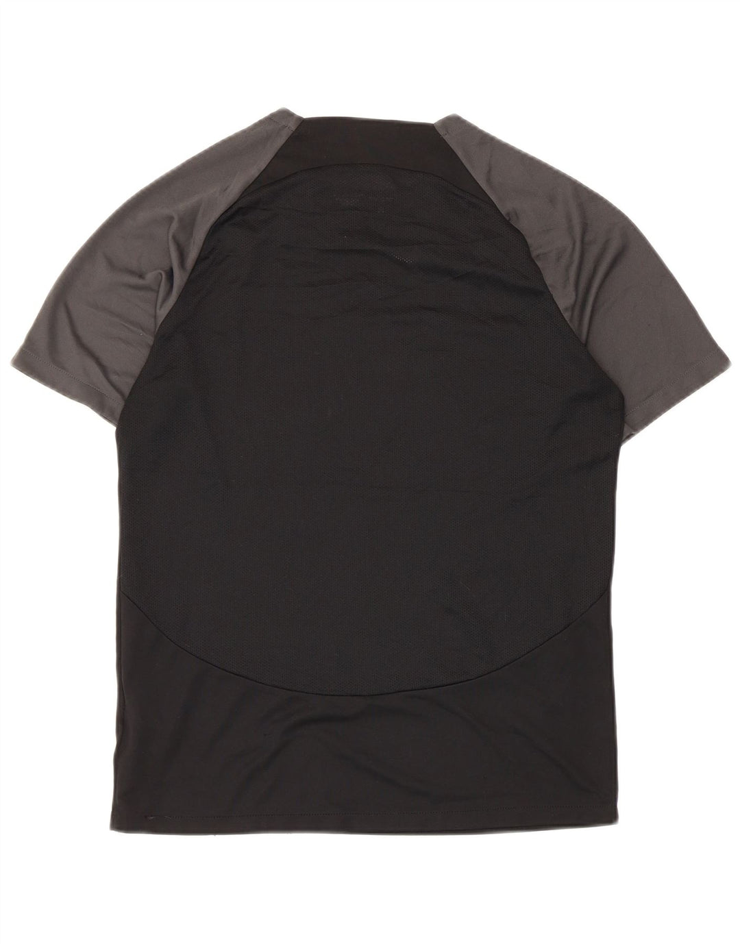 Camiseta masculina Nike Dri Fit Top médio preto colorblock poliéster