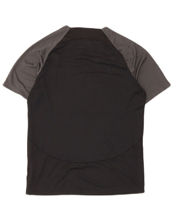 Camiseta masculina Nike Dri Fit Top médio preto colorblock poliéster