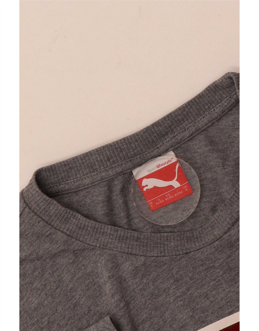 Puma Camiseta Masculina Graphic Top Grande Cinza
