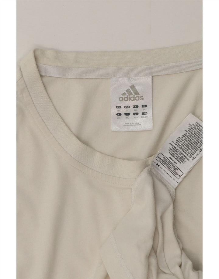 Camiseta masculina Adidas Top 2XL algodão branco