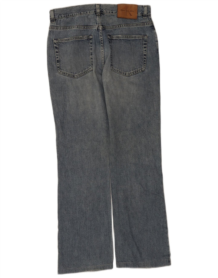 Calça jeans feminina Calvin Klein Bootcut W31 L30 azul algodão