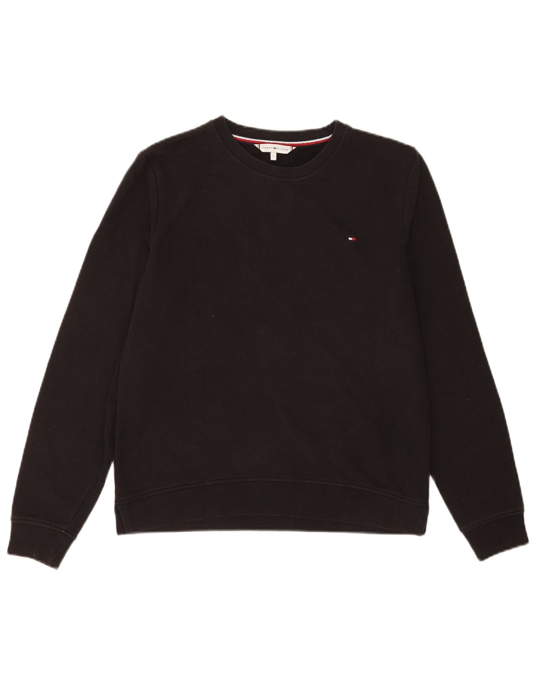 Tommy Hilfiger moletom masculino jumper pequeno algodão preto