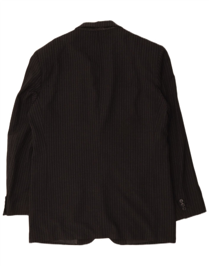 Jaqueta blazer masculina de 2 botões Marks & Spencer Reino Unido 38 risca de giz cinza médio