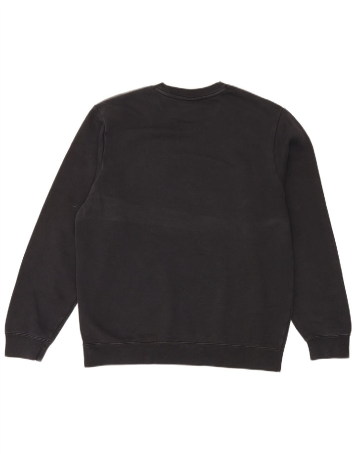 Moletom gráfico masculino Nike Jumper médio preto colorblock algodão