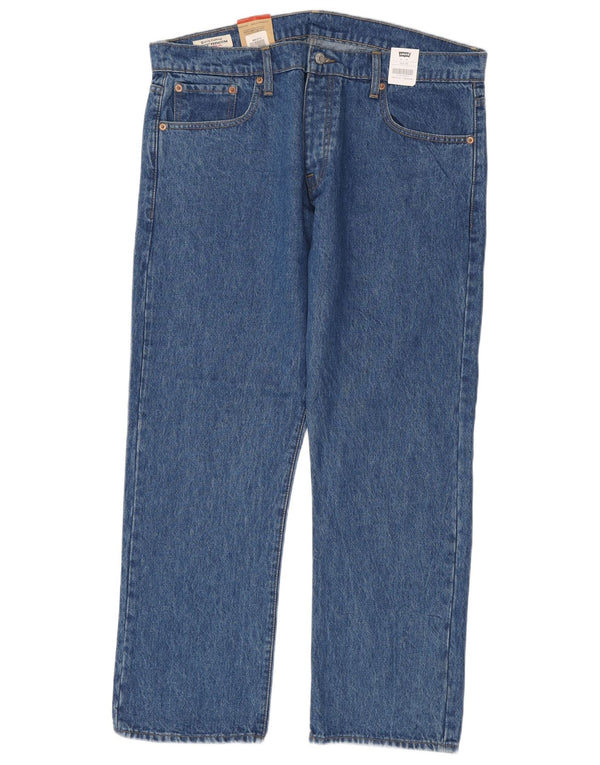 Levi's Masculino 501 Straight Jeans W38 L30 Azul Algodão