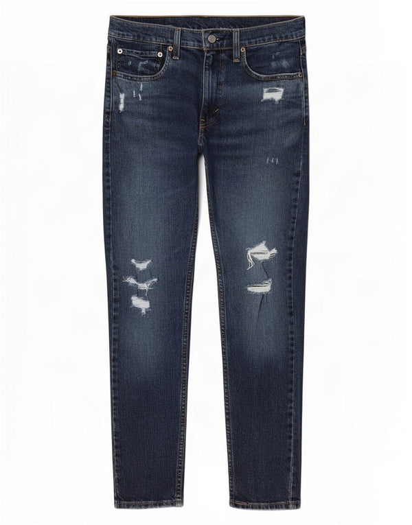 Levi's Masculino 519 Slim Jeans W32 L30 Azul Marinho Algodão