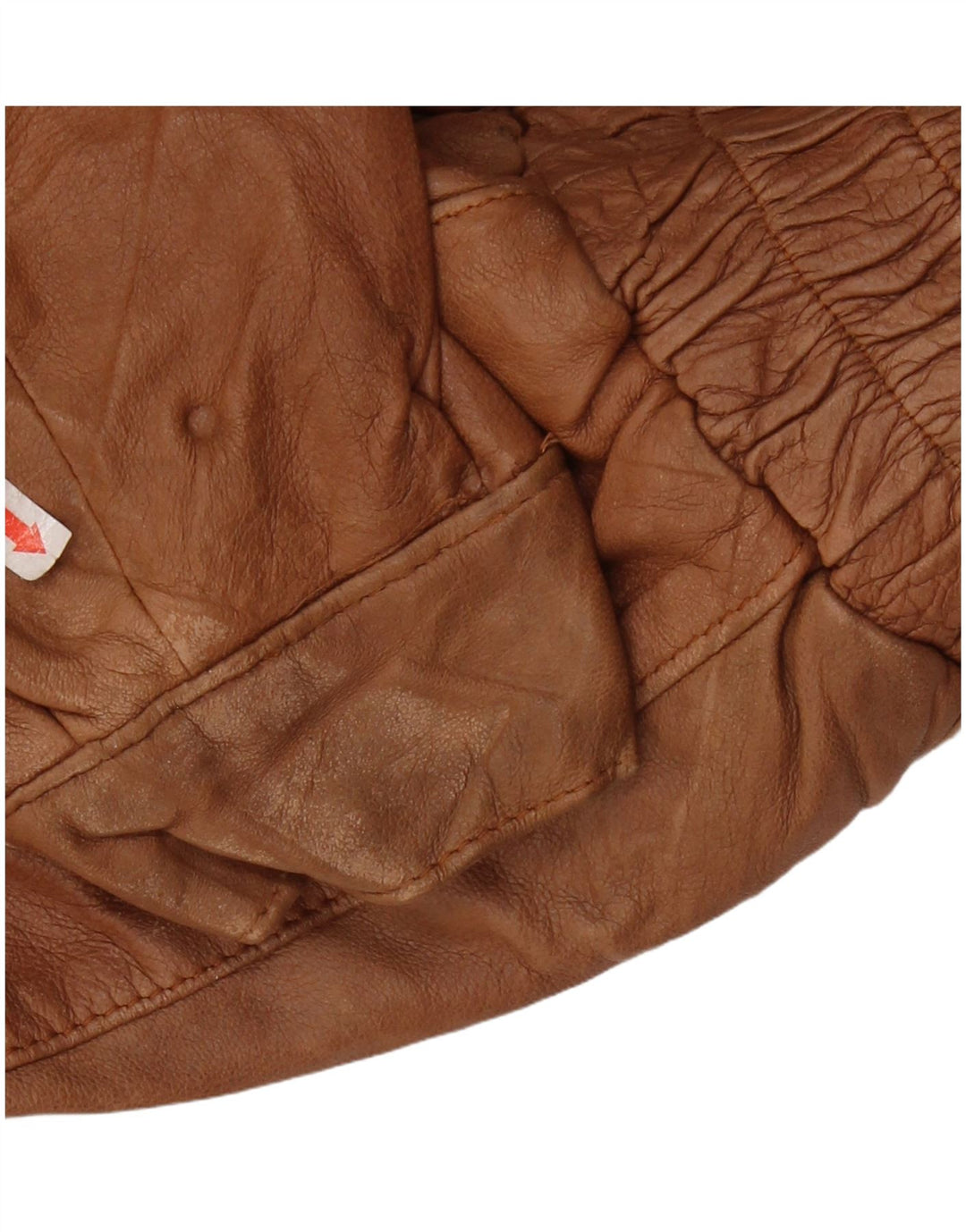 Jaqueta de couro militar masculina VINTAGE Reino Unido 44 2XL couro marrom