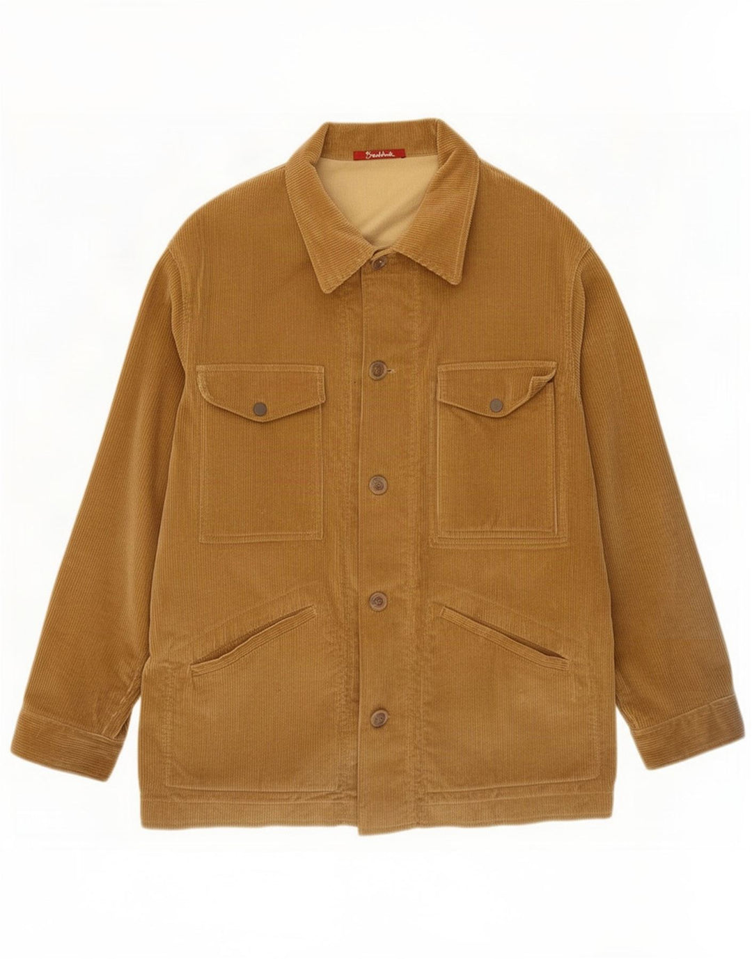 Jaqueta masculina de veludo Braddock UK 38 algodão bege médio