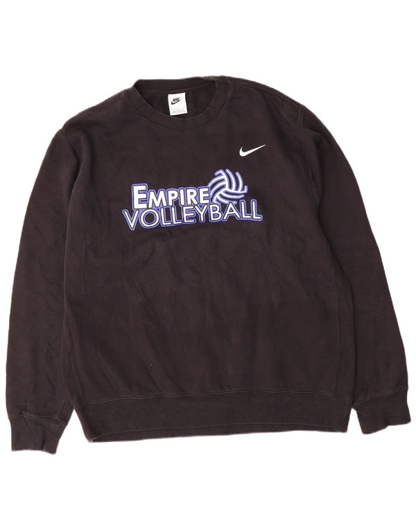 Moletom Nike Masculino Empire Volleyball Gráfico Jumper Grande Algodão Preto