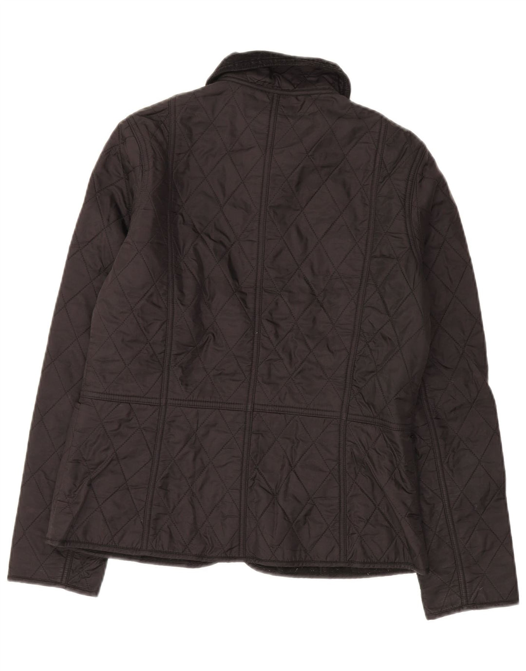 Jaqueta acolchoada feminina Barbour UK 10 pequena poliamida preta