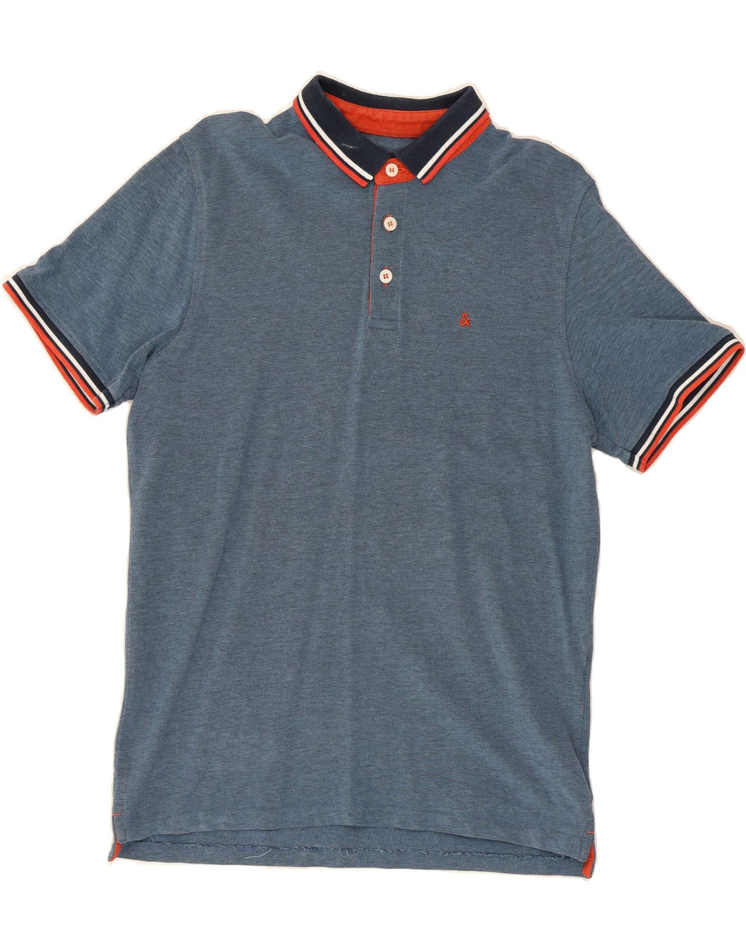 JACK & JONES Mens Polo Shirt XL Blue Cotton Vintage Jack & Jones and Second-Hand Jack & Jones from Messina Hembry 