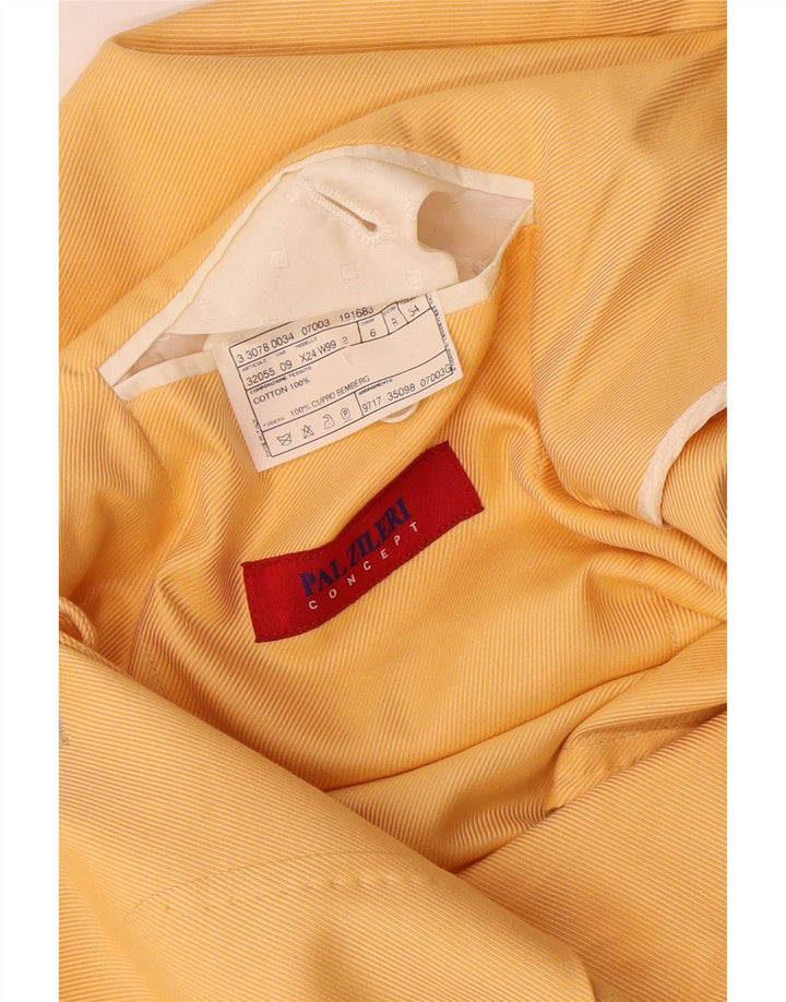 Jaqueta blazer masculina Pal Zileri com 3 botões IT 54 2XL algodão amarelo