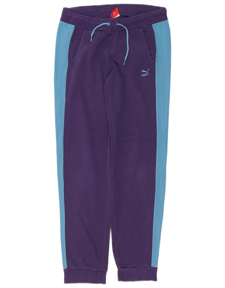 Calça de treino feminina Puma Joggers UK 10 Small Purple Colourblock