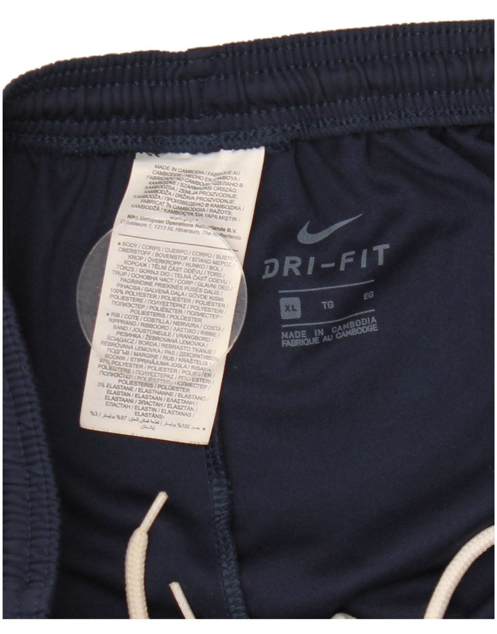 Calça de treino Nike masculina Dri Fit Graphic XL azul marinho poliéster