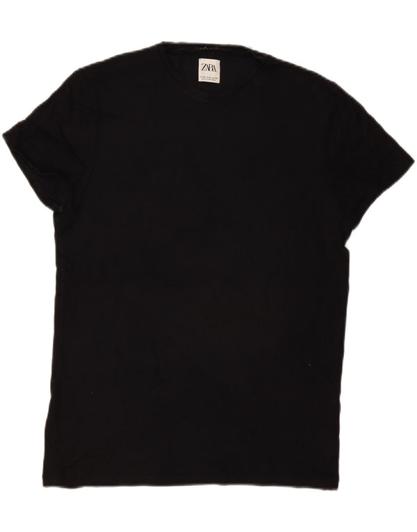 Zara Camiseta masculina Top Médio Preto