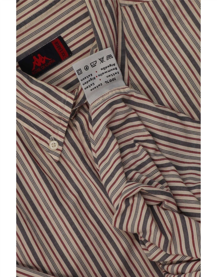 Camisa masculina Kappa 2XL algodão listrado multicolorido