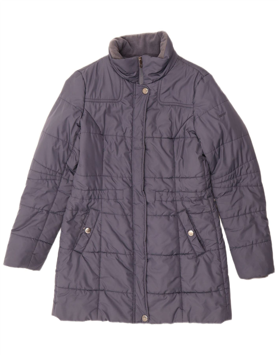 Casaco acolchoado feminino Esprit UK 12 médio azul marinho
