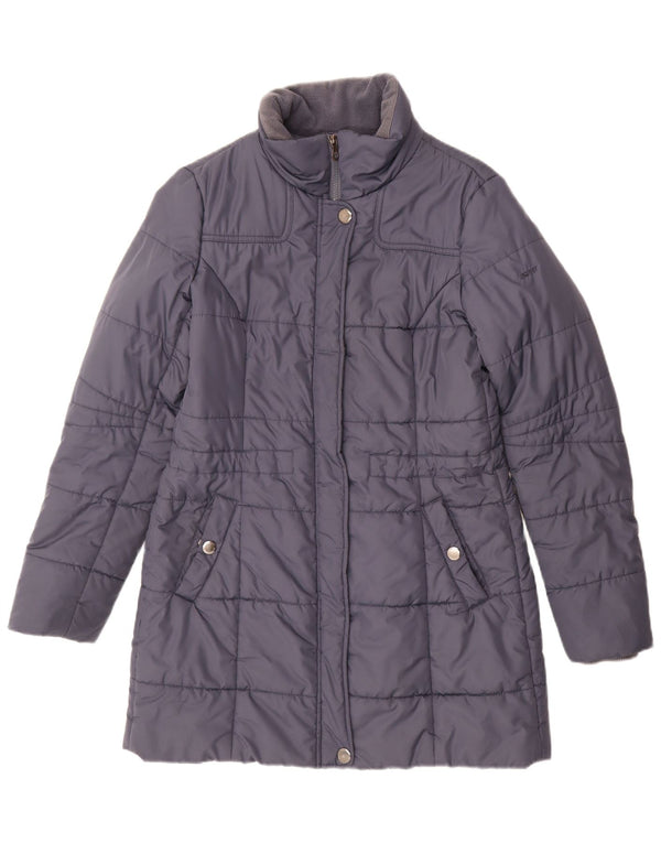 Casaco acolchoado feminino Esprit UK 12 médio azul marinho