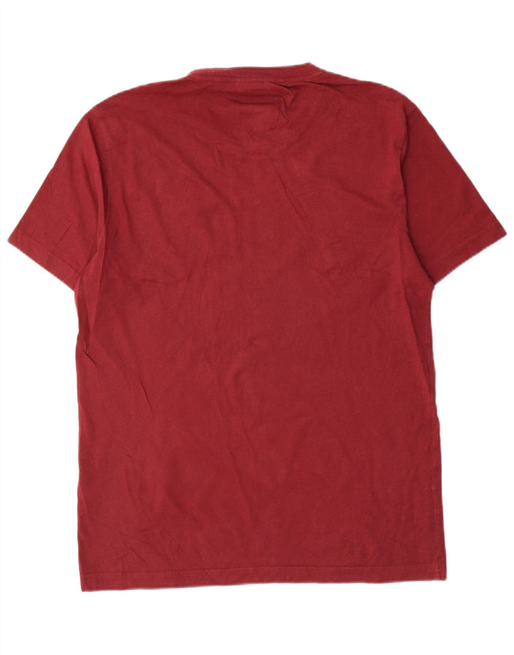 Calvin Klein Camiseta masculina gráfica Top médio algodão vermelho