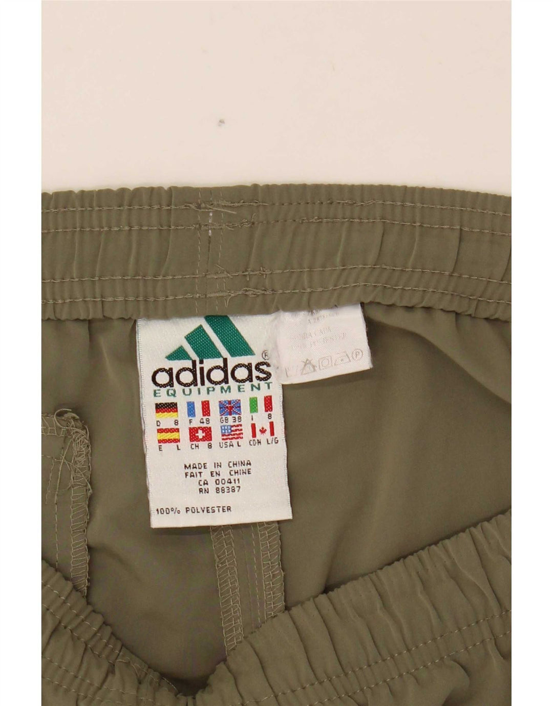 Adidas Mens Sport Shorts XL Cáqui Poliéster