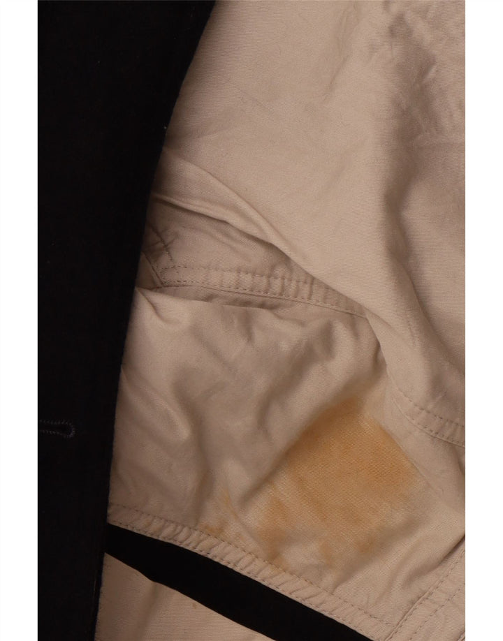 Jaqueta corta-vento masculina IVY OXFORD Reino Unido 42 XL algodão azul marinho